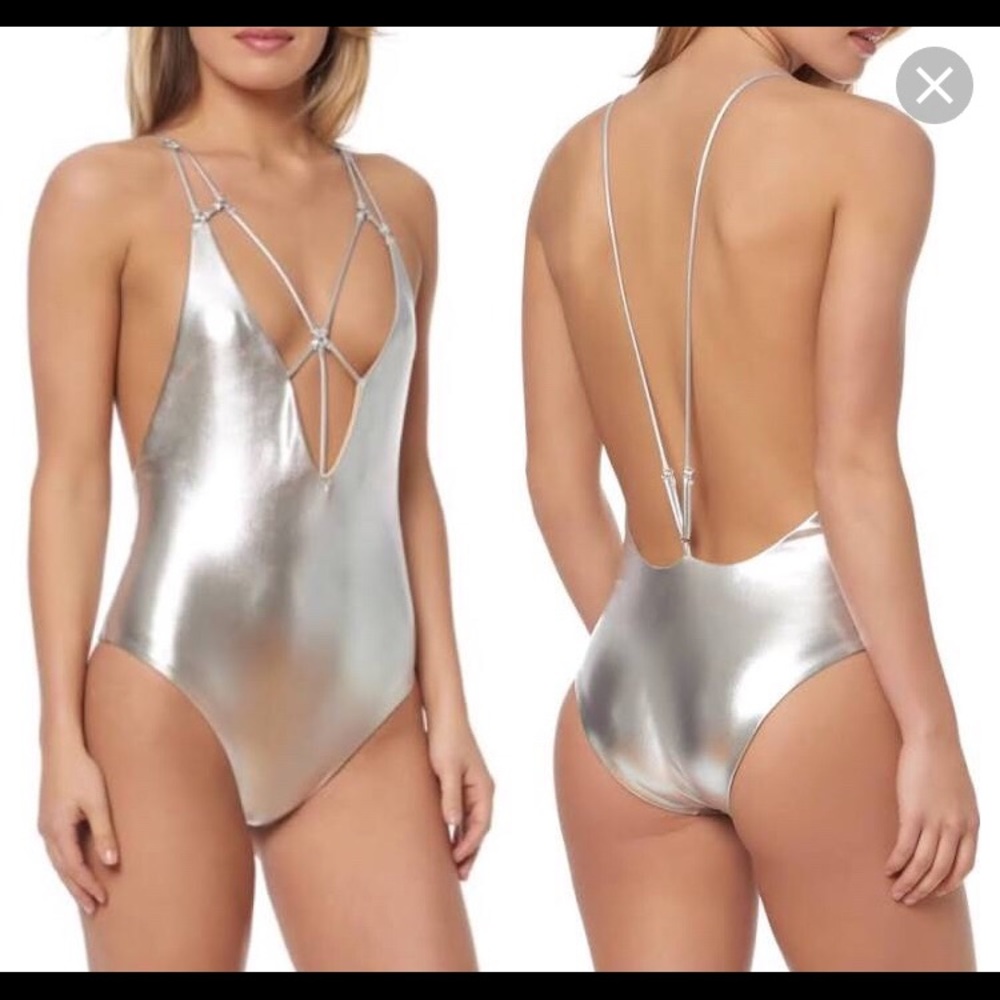 Dolce Vita silver bodysuit/swimsuit